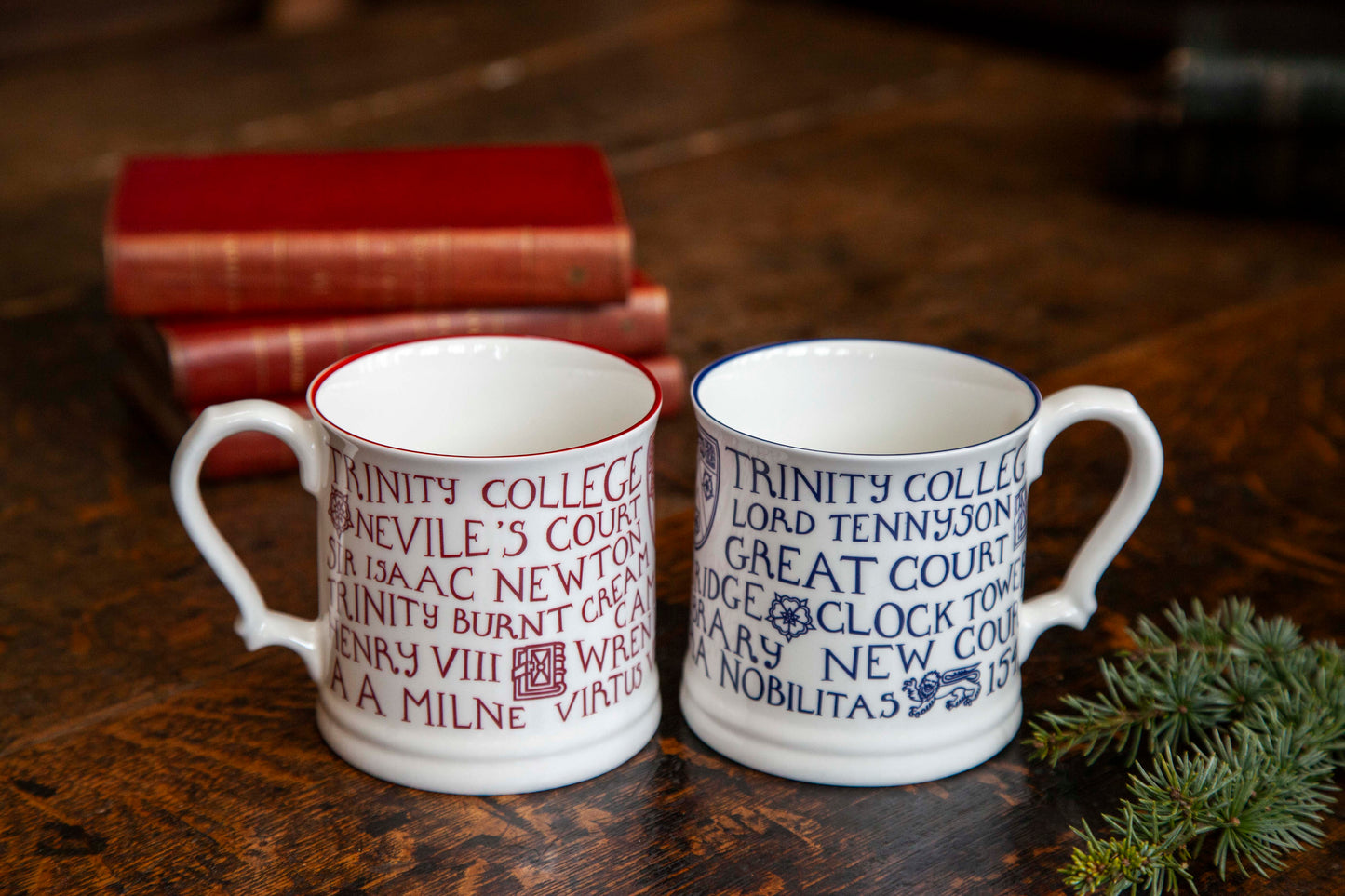 Trinity Mug White/Large/Blue Print (2 for £50)
