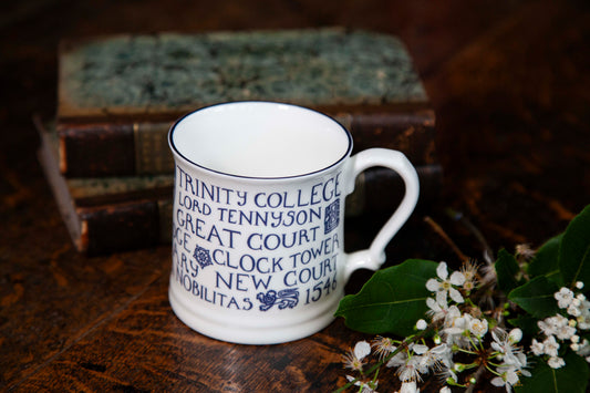 Trinity Mug White/Large/Blue Print (2 for £50)