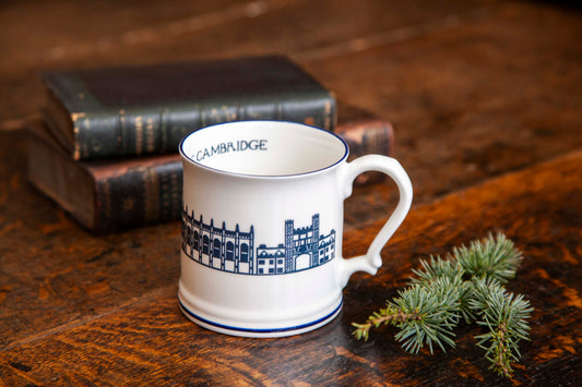 Trinity Silhouette Mug White/Large/Blue Print (2 for £50)