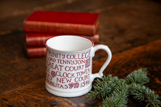 Trinity Mug, White/Large/Red Print (2 for £50)