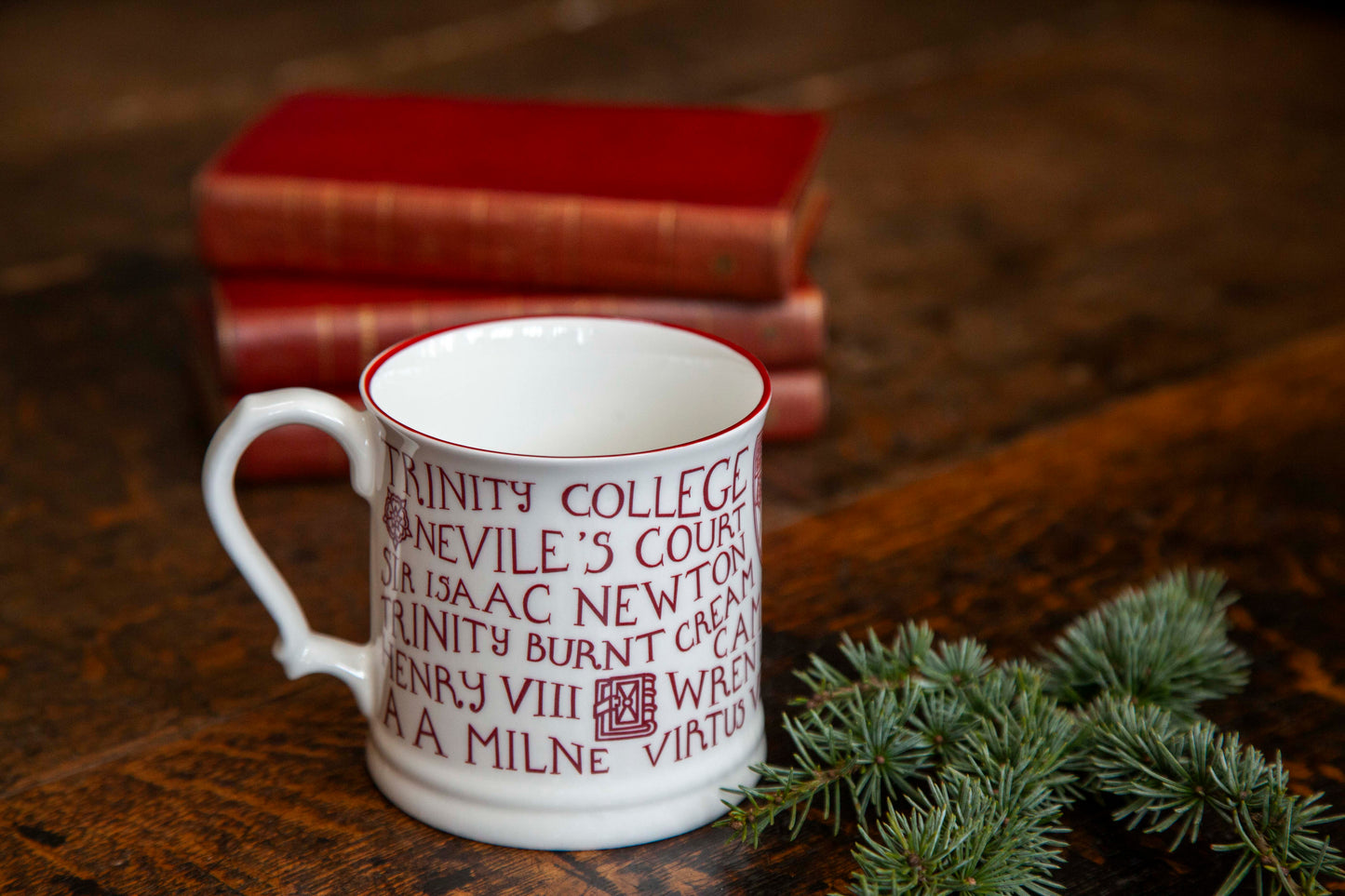 NEW! Trinity Mug, White/Large/Red Print (2 for £40)