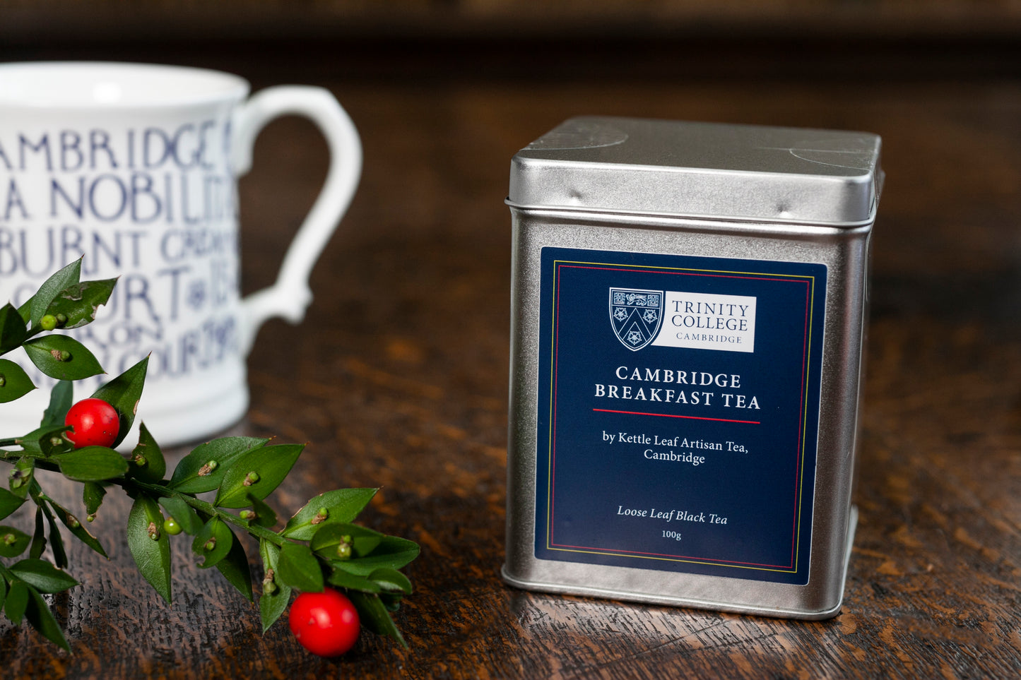 Trinity College 'Cambridge Breakfast Tea' – now provided in recyclable bag